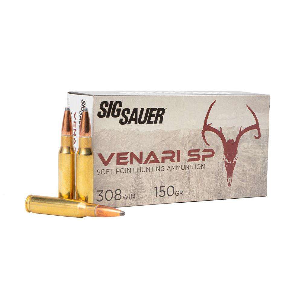 Ammunition Sig Sauer Ready Series 308Win Sig AMMO 308 WIN 150GR VENARI SOFT POINT BOX/20